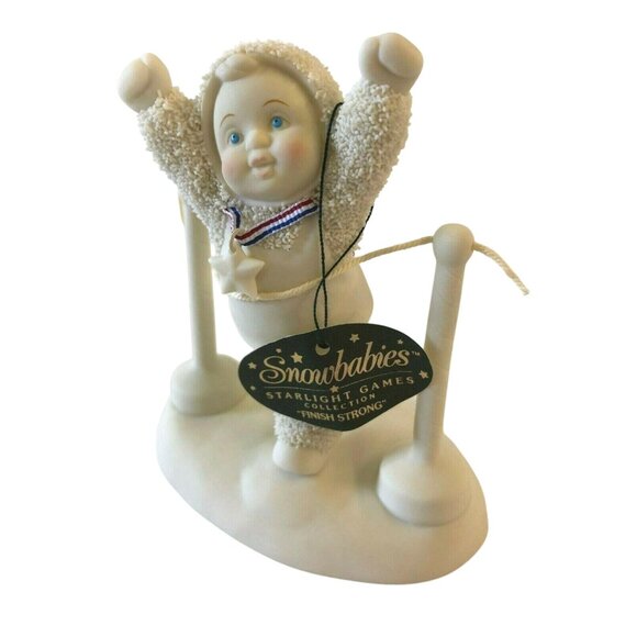 Department 56 Finish Strong Snowbabies Collection 69967 Boxed Porcelain 2003 - Picture 1 of 10